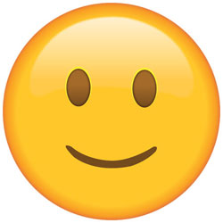 Slightly Smiling Face Emoji v2